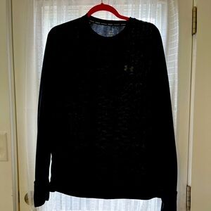 MEN’S UNDER ARMOUR BLACK LONG SLEEVE PULLOVER